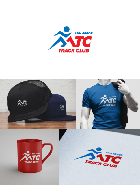 ann arbor track club logo design michigan fivenson studios digital agency